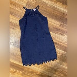 Lily Pulitzer Pearl Shift Laser Cut Dress NWT